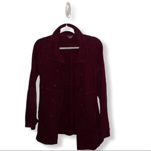 Eddie Bauer button up jacket maroon size xs